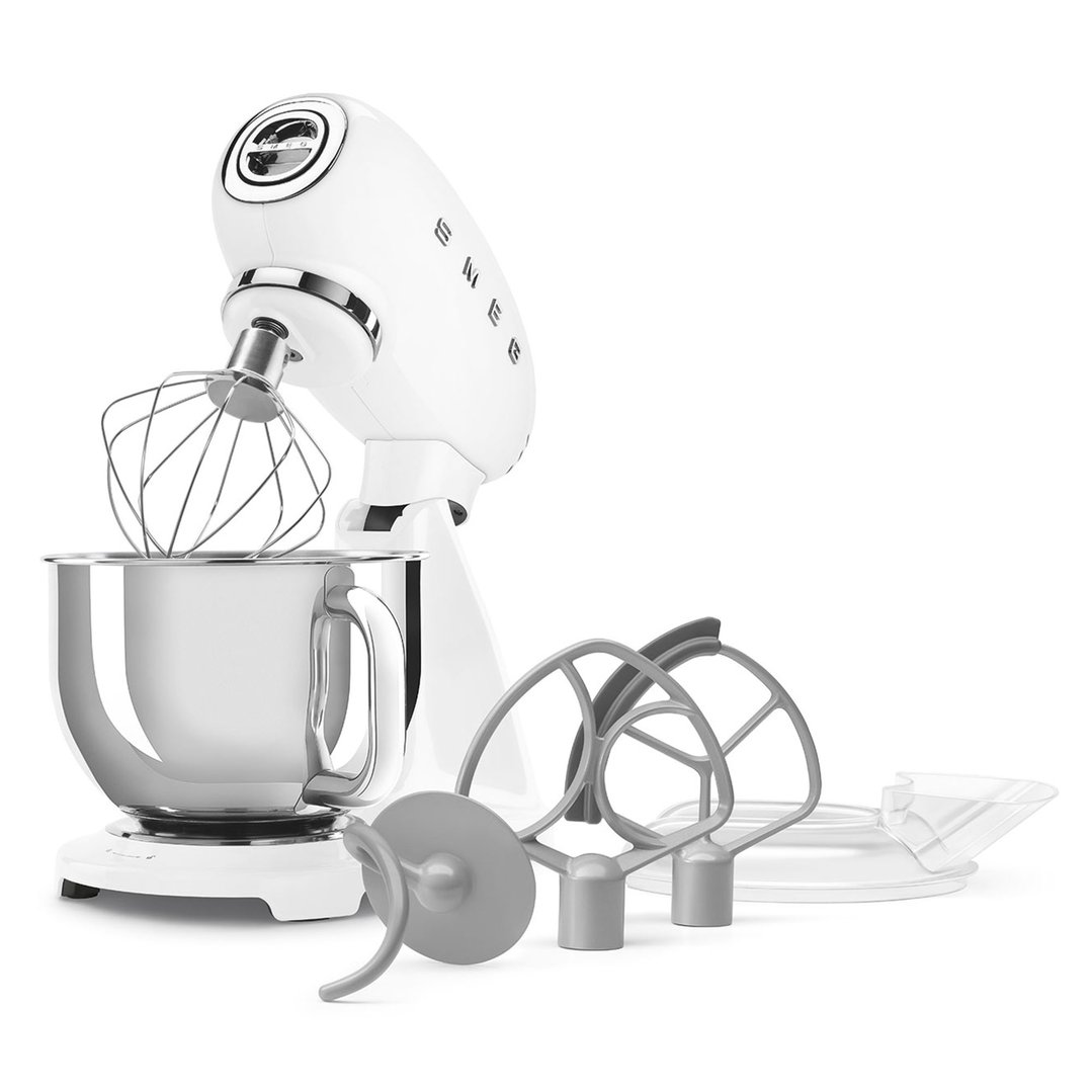 Smeg 50's Style Retro Stand Mixer - White SMF05WHAU