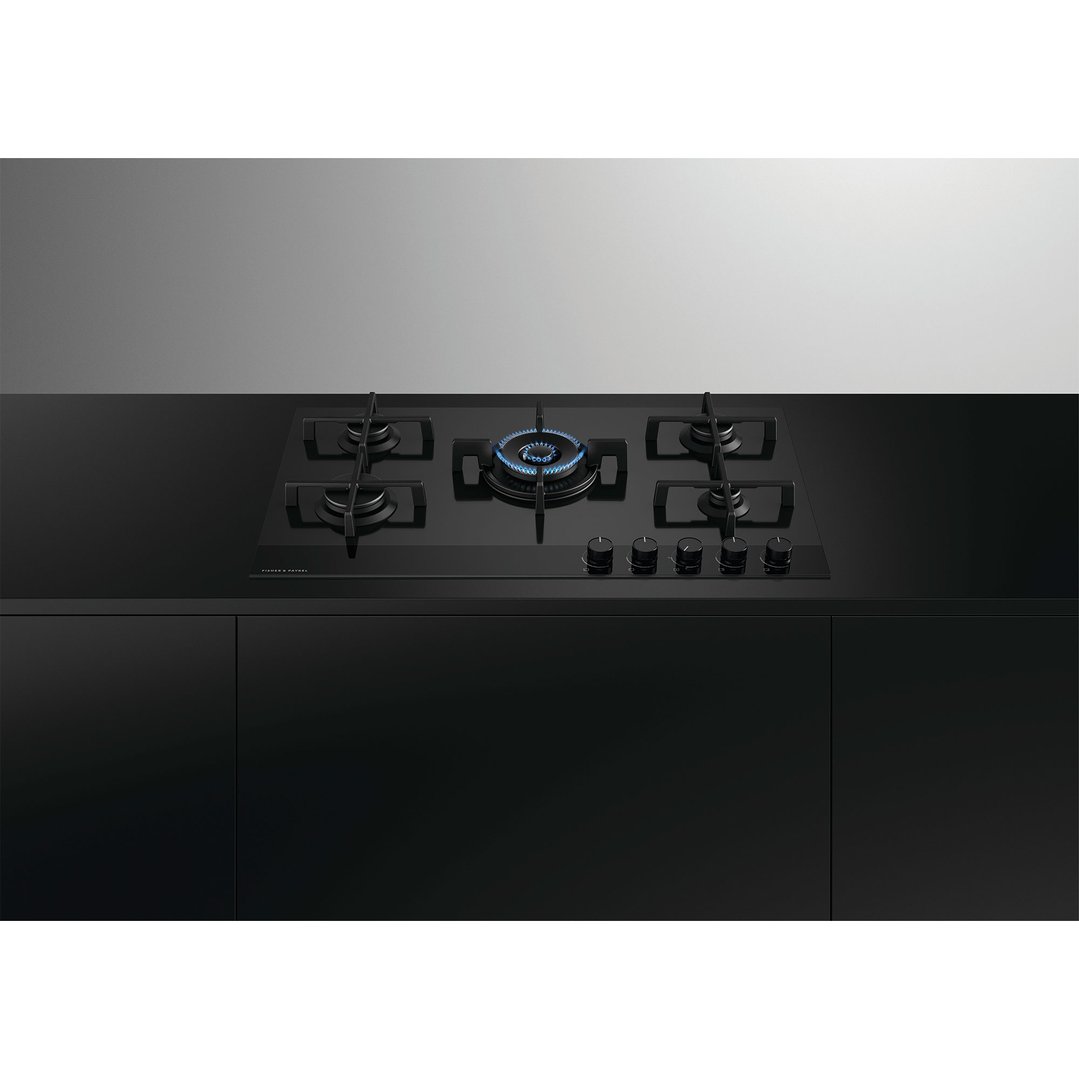 Fisher & Paykel Series 9 Gas on Glass Cooktop 90cm CG905DNGGB4