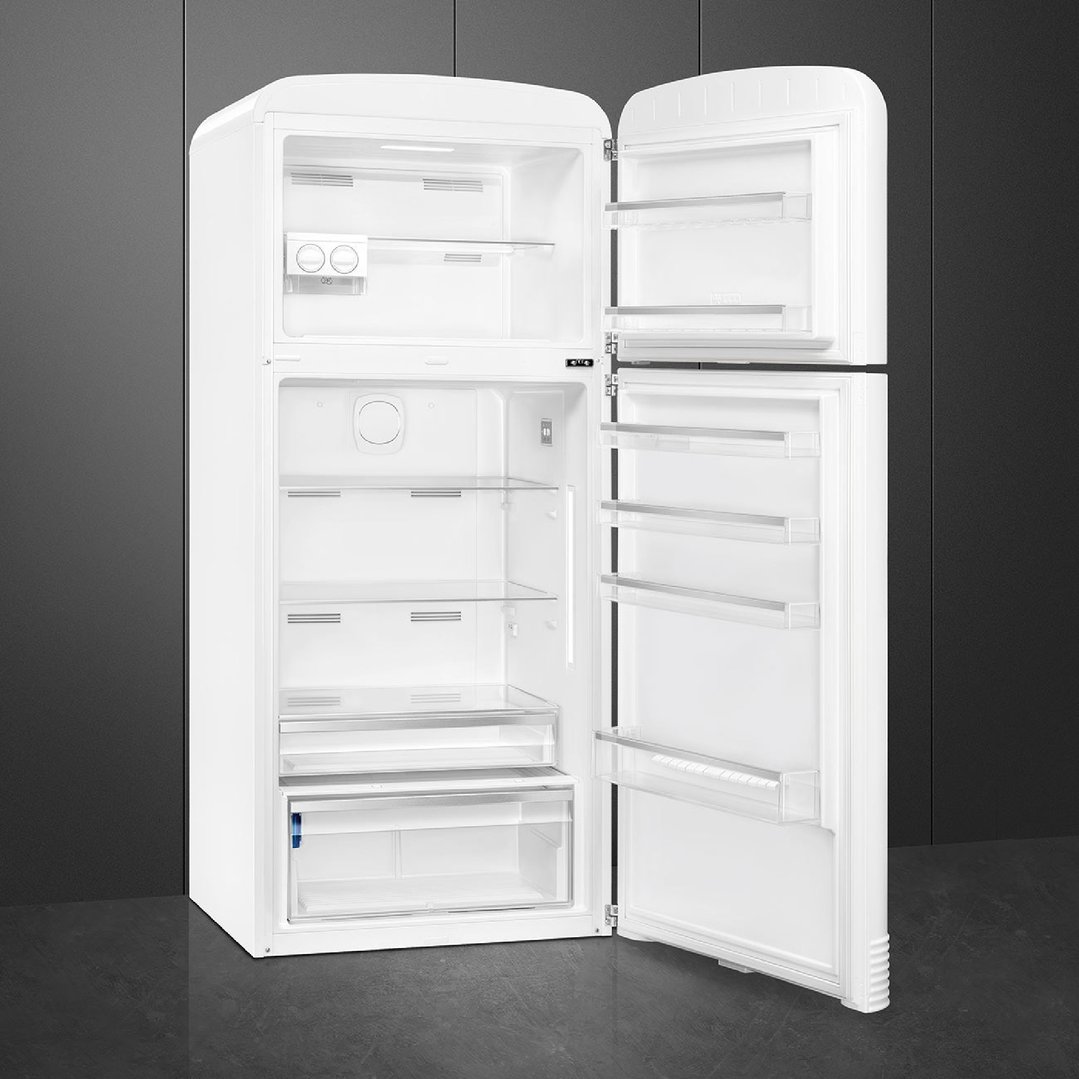 Smeg FAB 50 50’S Style Retro Refrigerator, Right Hand - White FAB50RWH5AU