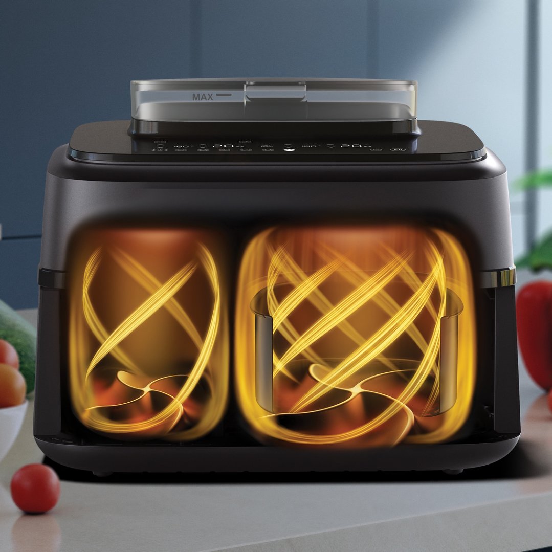 Philips 5000 Series 9 Litre XXL Dual Basket Steam Airfryer NA551/00