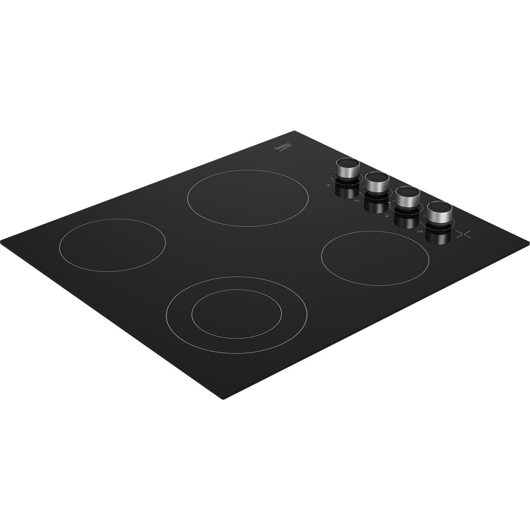 Beko 60cm 4 Zone Vitroceramic Cooktop BCT601CG