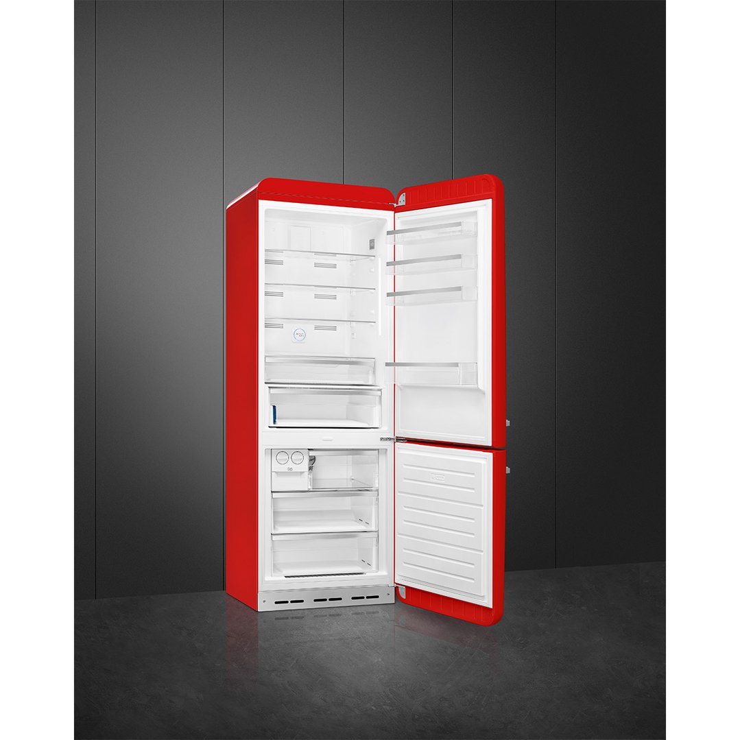 Smeg FAB 38 50’S Style Retro Refrigerator, Right Hand - Red FAB38RRD5AU