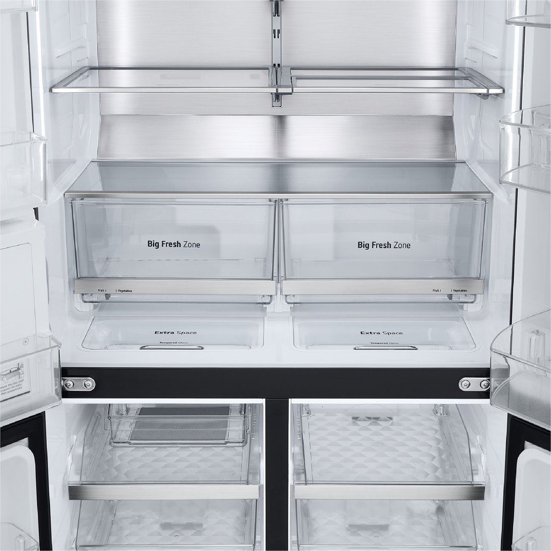 LG 638L French Door Fridge in Matte Black Finish GF-D700MBLC