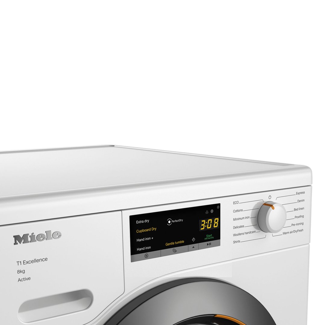 Miele 8kg Heat Pump Dryer with AddLoad Function TEA325WP
