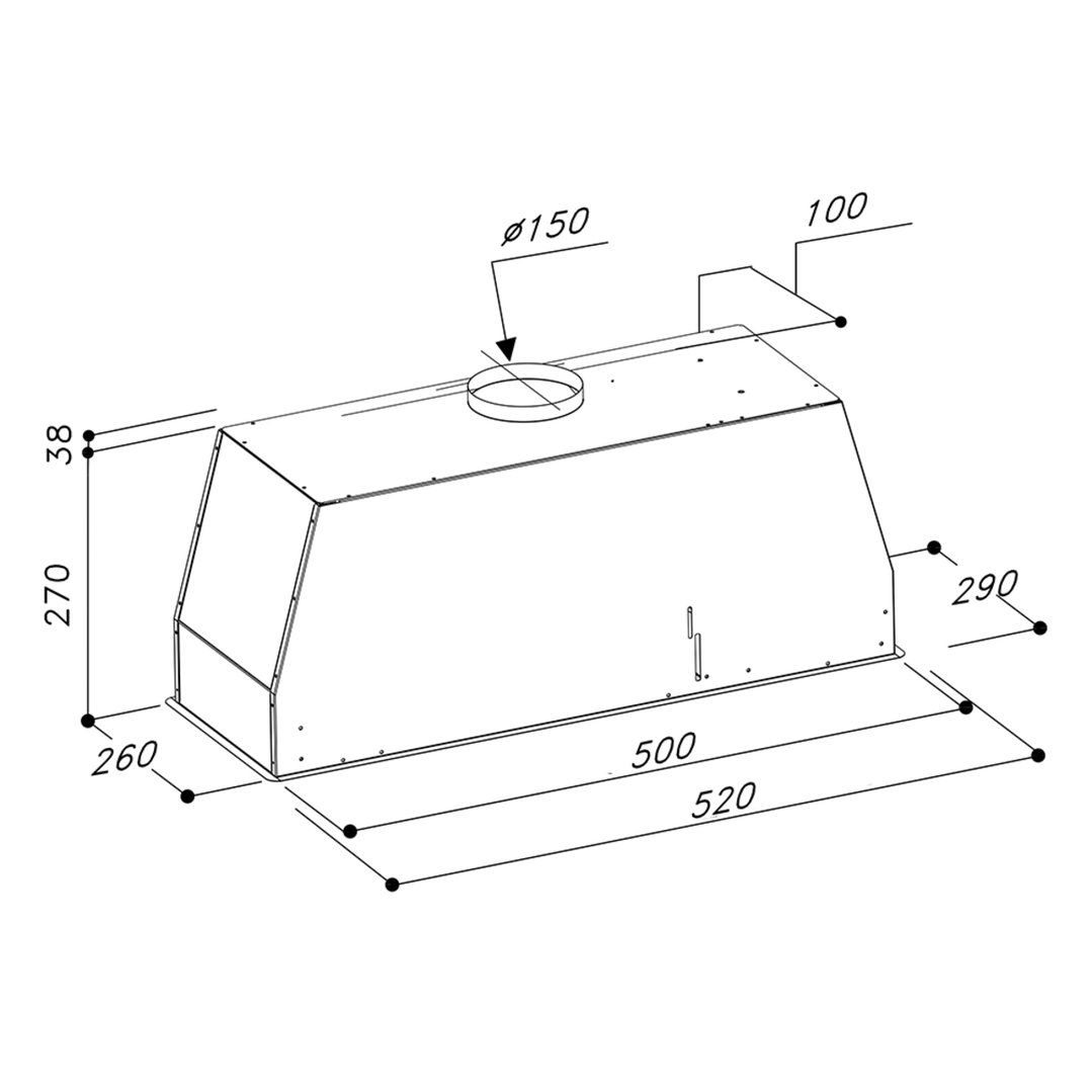 Sirius 52cm Onboard Undermount Rangehood SM923520