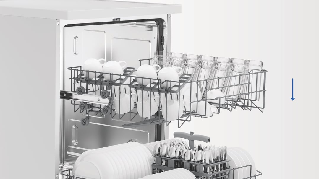 Haier 60cm 300 Series, Freestanding Dishwasher, White HDW13F0W1