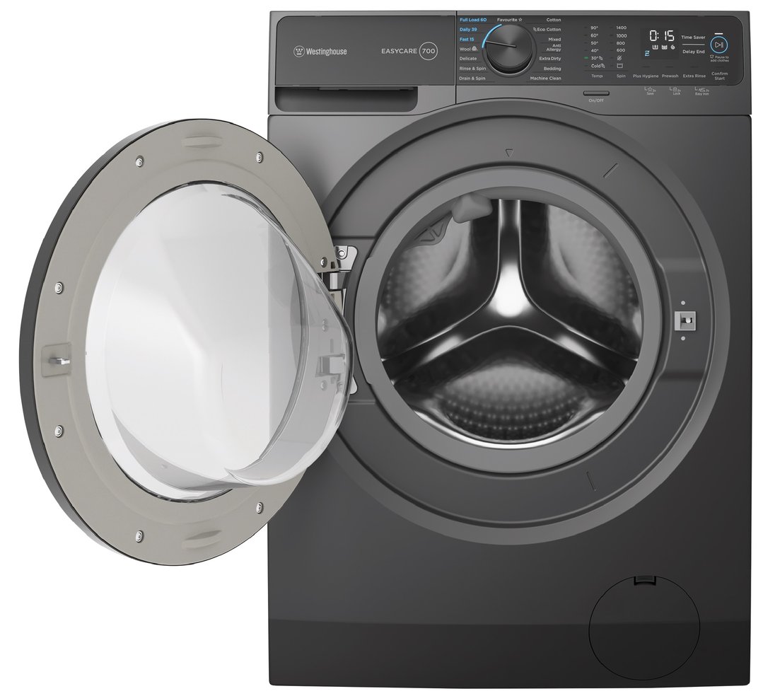 Westinghouse 10kg EasyCare 700 Front Load Washing Machine Dark Onyx WWF1044M7SAS