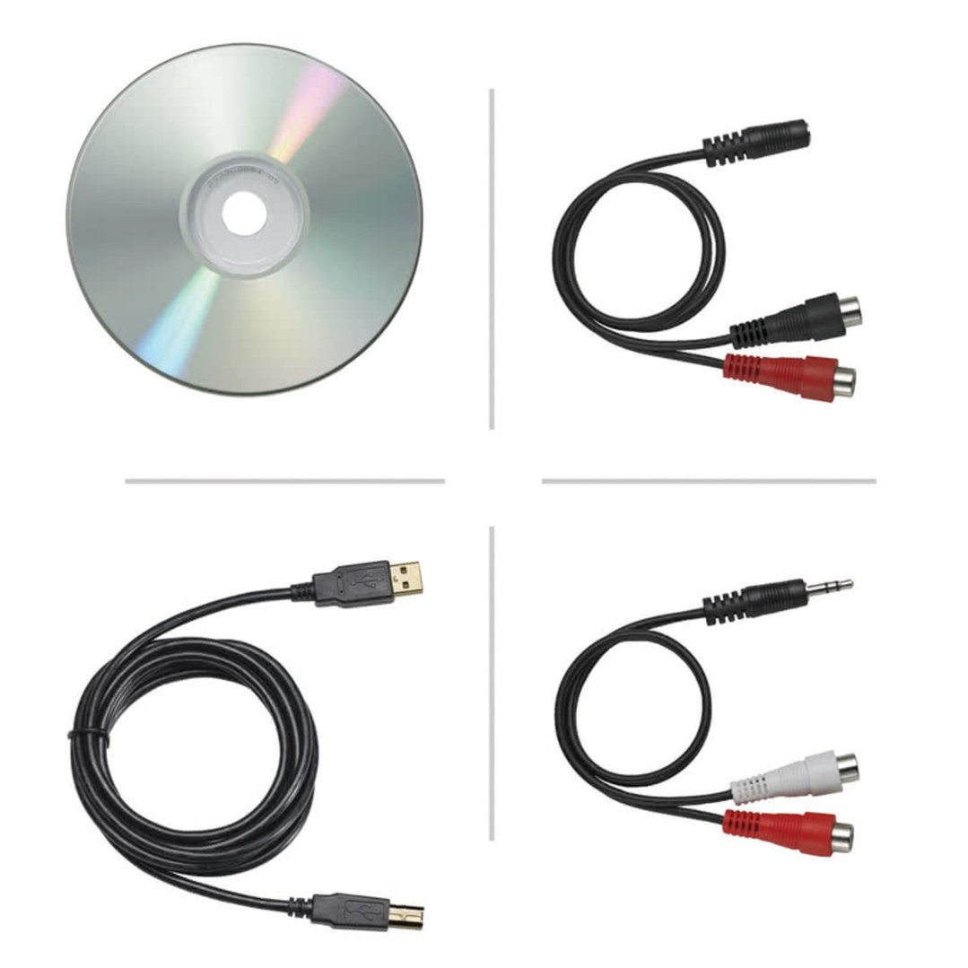 Audio-Technica Gun MetalBelt Driven USB Turntable ATLP60USB