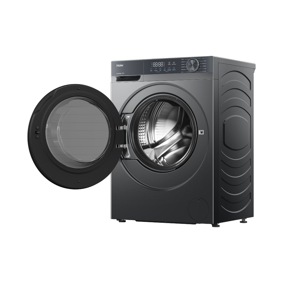 Haier 10kg 300 Series Front Load Washer - Black HWF10ECB1