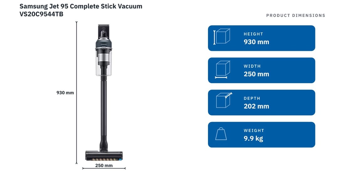Samsung Jet 95 Complete Stick Vacuum VS20C9544TB