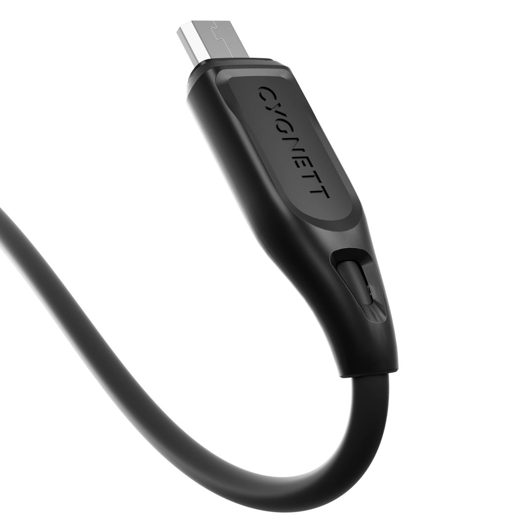 Cygnett Essentials USB-A To Micro USB Cable 1m - Black CY4664PCCAM