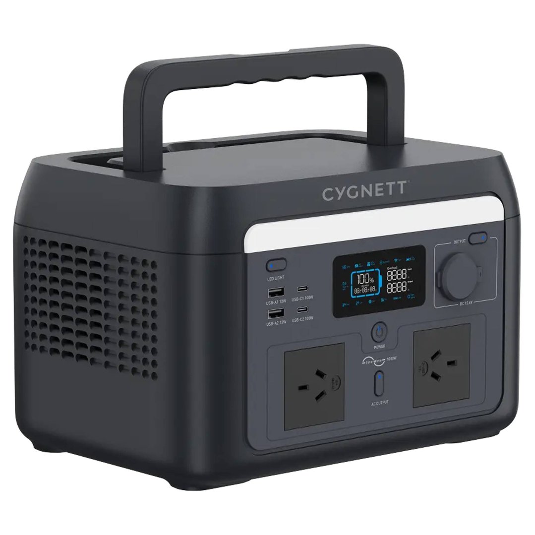 Cygnett 1000W/614.4Wh Portable Power Station CY5868CYPPS