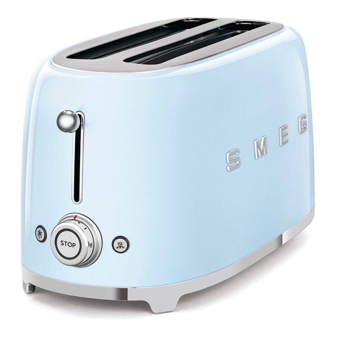 Smeg 50's Retro Style Aesthetic 4 Slice Toaster Pale Blue TSF02PBAU