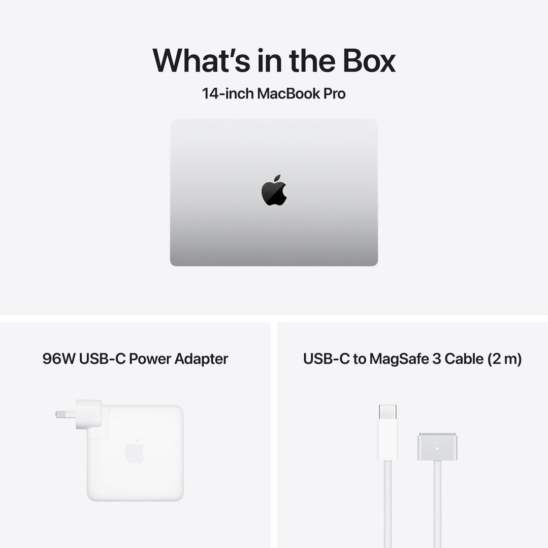 Apple 14" MacBook Pro M5 Max chip with 18‑core CPU and 32‑core GPU, 36GB, 2TB SSD - Silver MGDQ4X/A