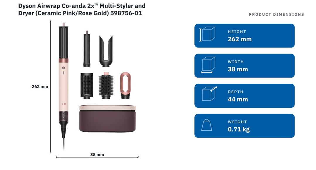 Dyson Airwrap Co-anda 2x™ Multi-Styler and Dryer (Ceramic Pink/Rose Gold) 598756-01