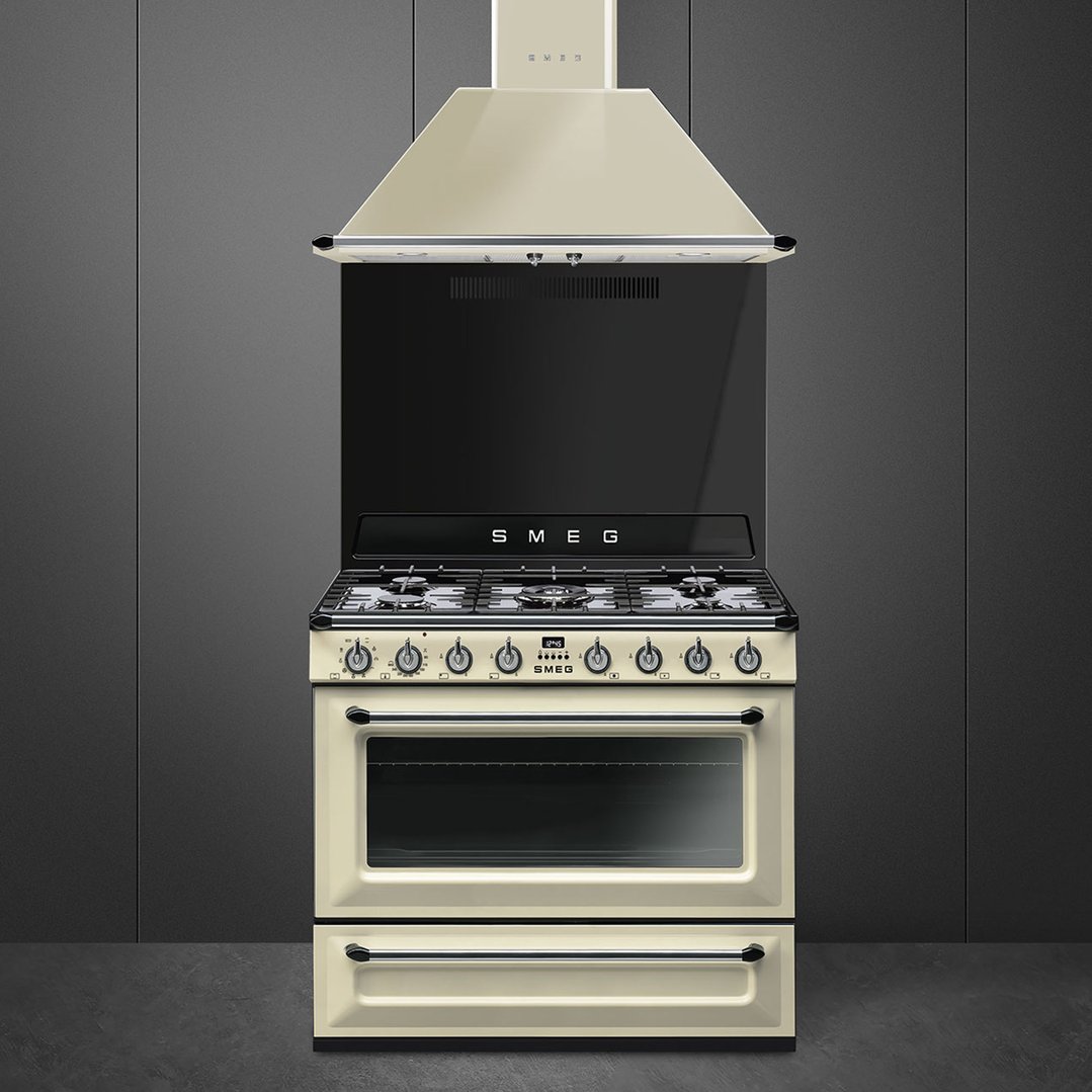 Smeg Victoria Dual Fuel Free Standing Cooker Cream TRA90P2 Buy