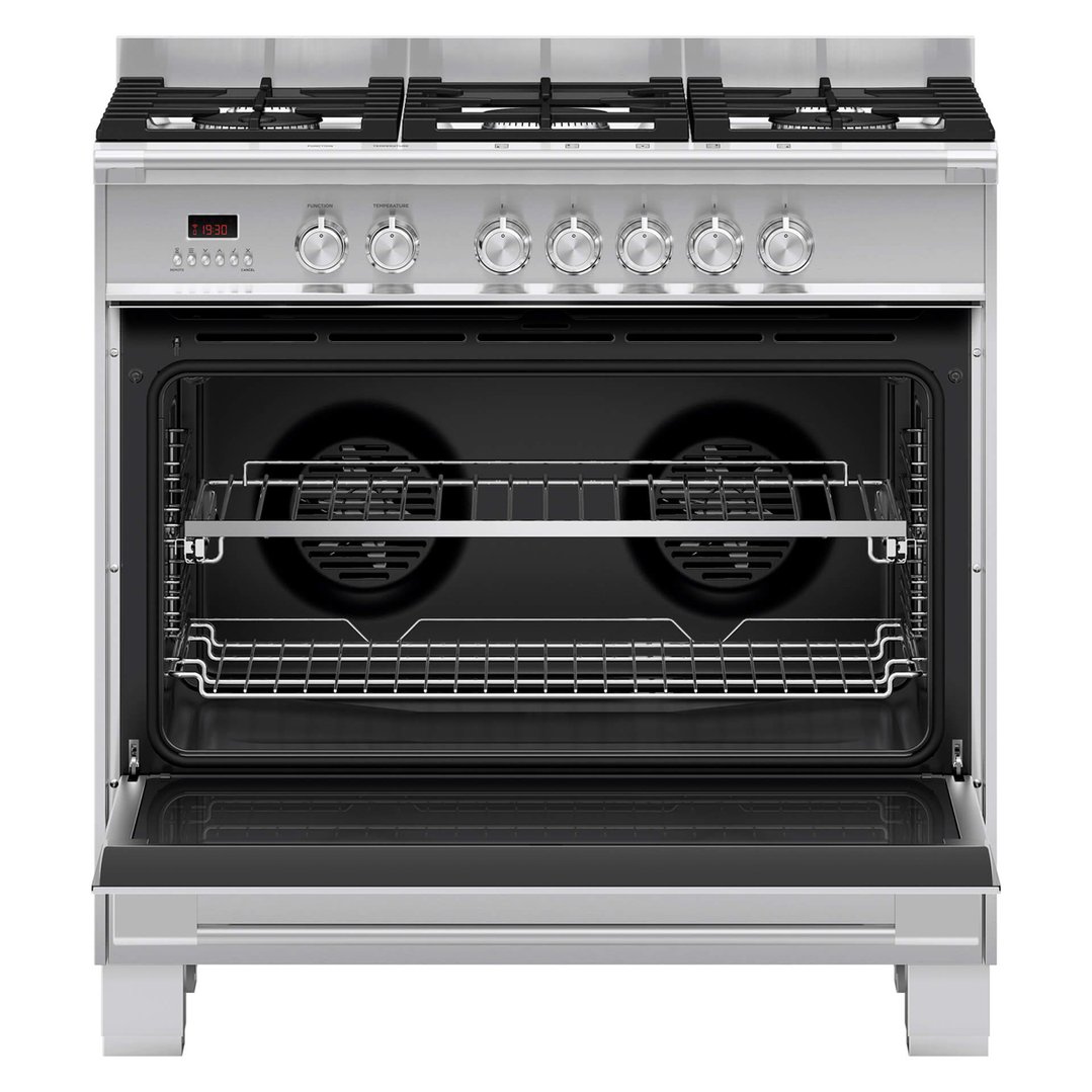 Fisher & Paykel 90cm Series 7 Classic 5 Burner Dual Fuel Cooker OR90SCG4X1