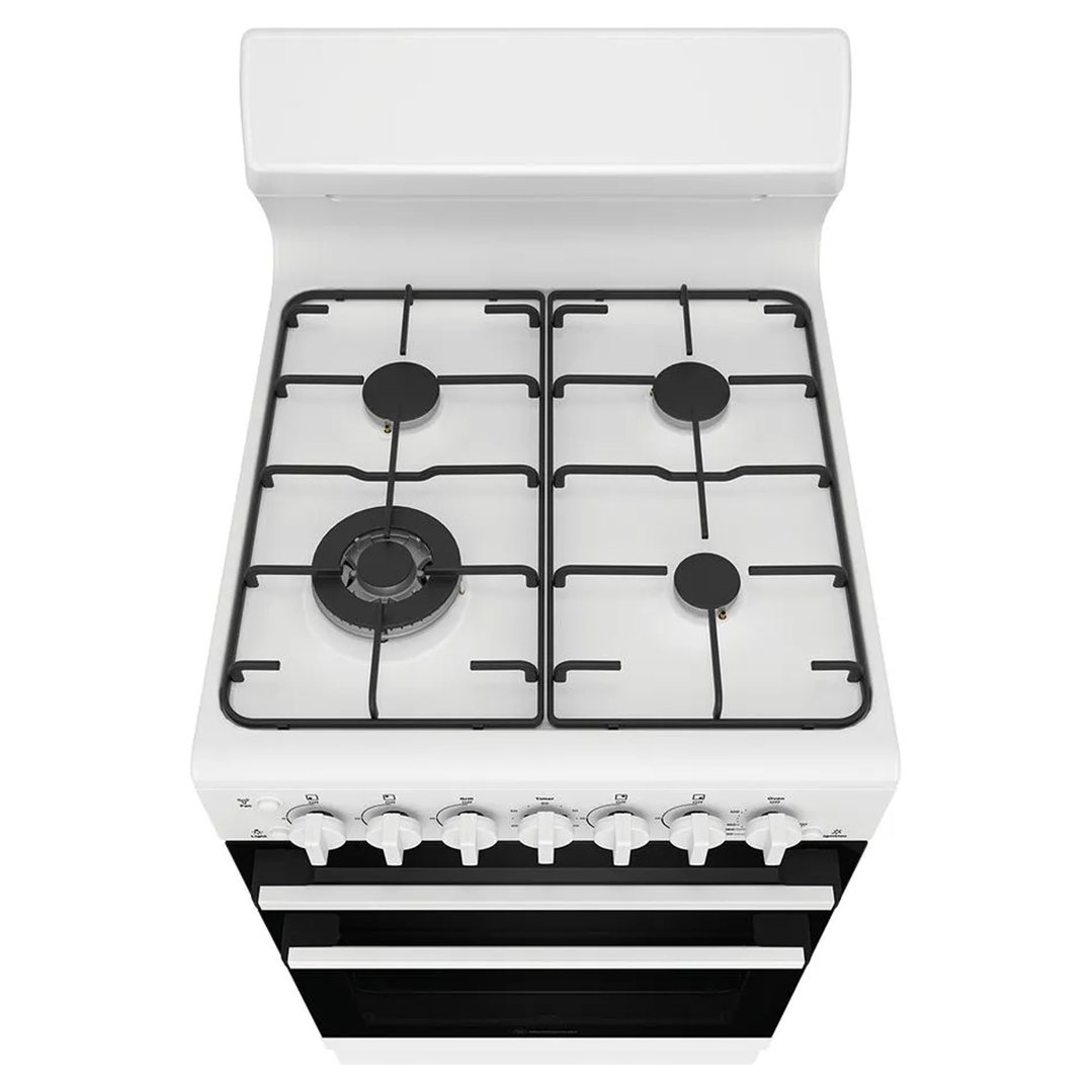 Westinghouse 54cm Freestanding Gas Oven and Gas Cooktop - White WLG512WCH