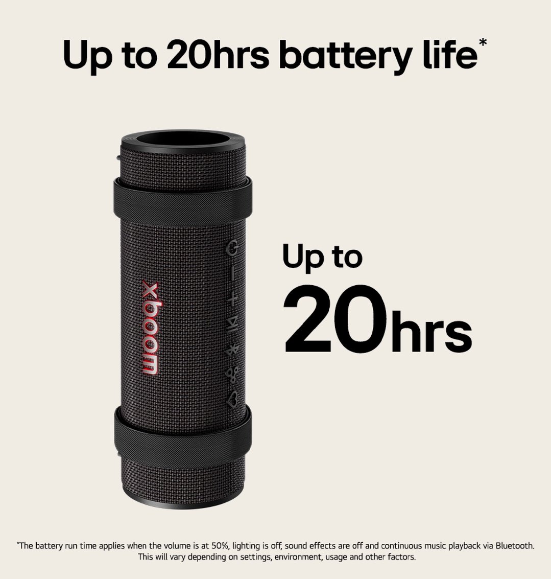 LG xboom Grab Portable Bluetooth Speaker GRAB