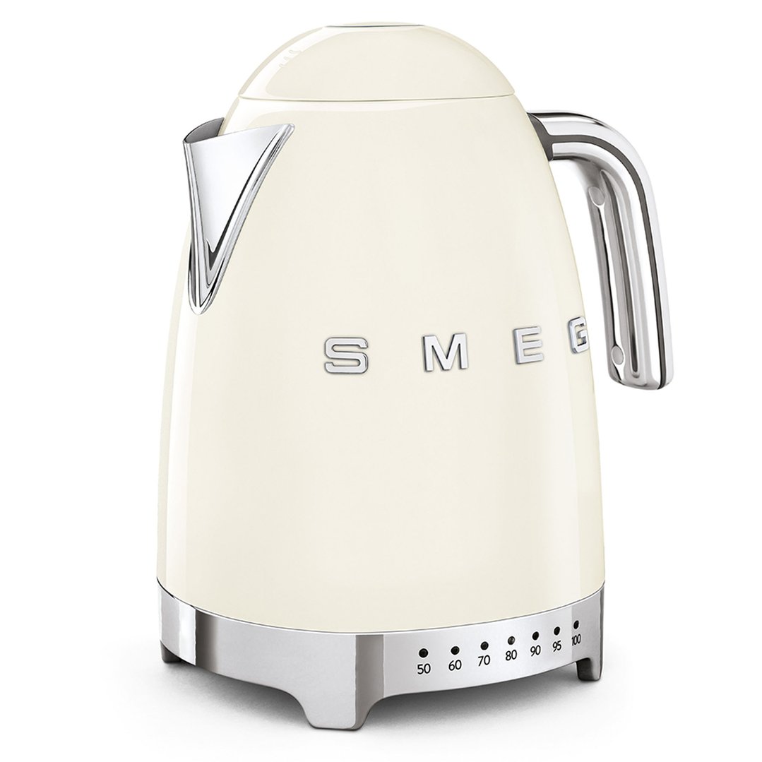 Smeg Retro Style Aesthetic Electric Kettle Cream KLF04CRAU