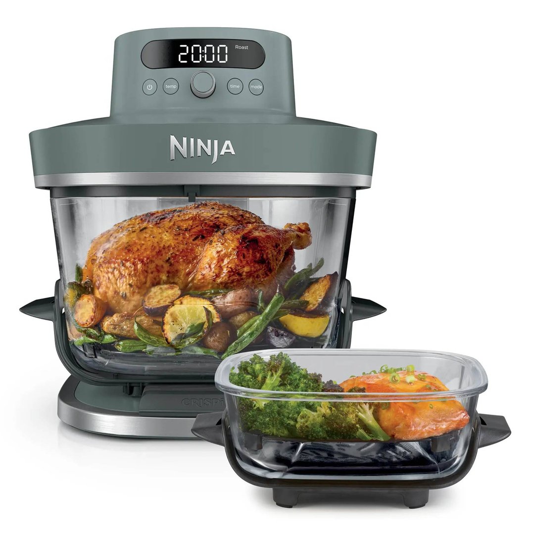 Ninja Crispi Pro 6-in-1 Glass Air Fryer - Sage Green AS101GY