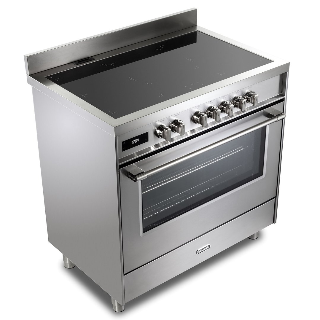 Delonghi 90cm Freestanding Deluxe Induction Cooker - Stainless Steel DEF1407INDSS