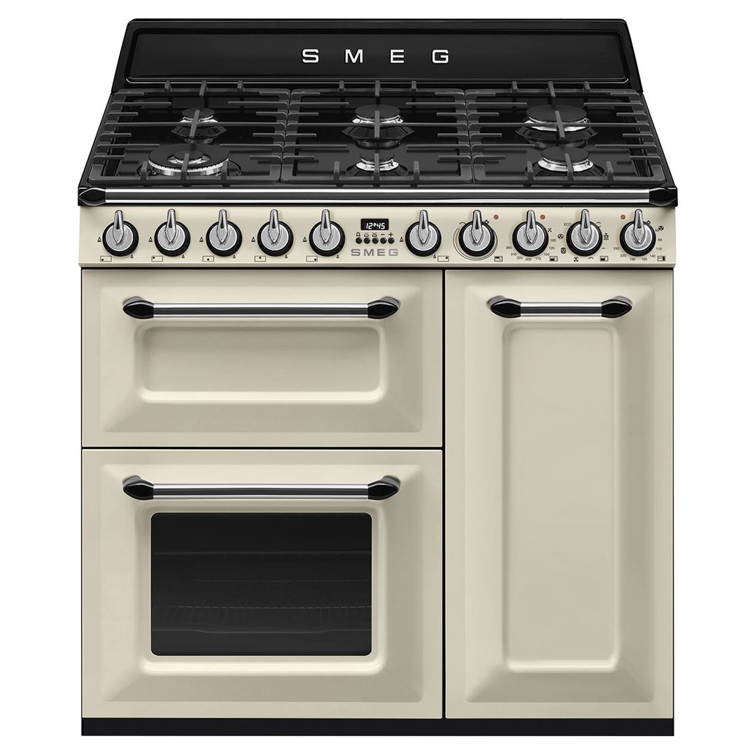 Smeg 90cm Victoria Aesthetic Freestanding Dual Fuel Oven/Stove TRA93P