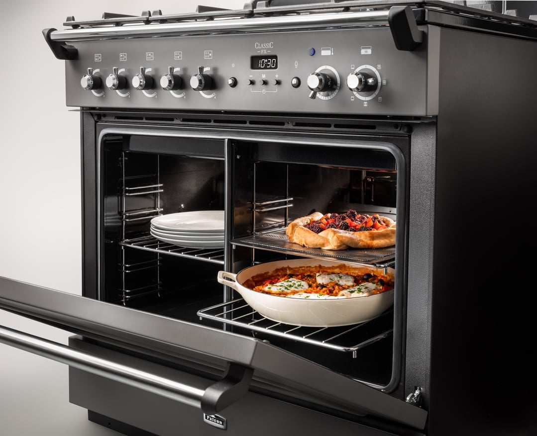 Falcon Classic FX 90cm Dual Fuel Range Cooker Cream/Chrome CLA90FXDFCR/CH