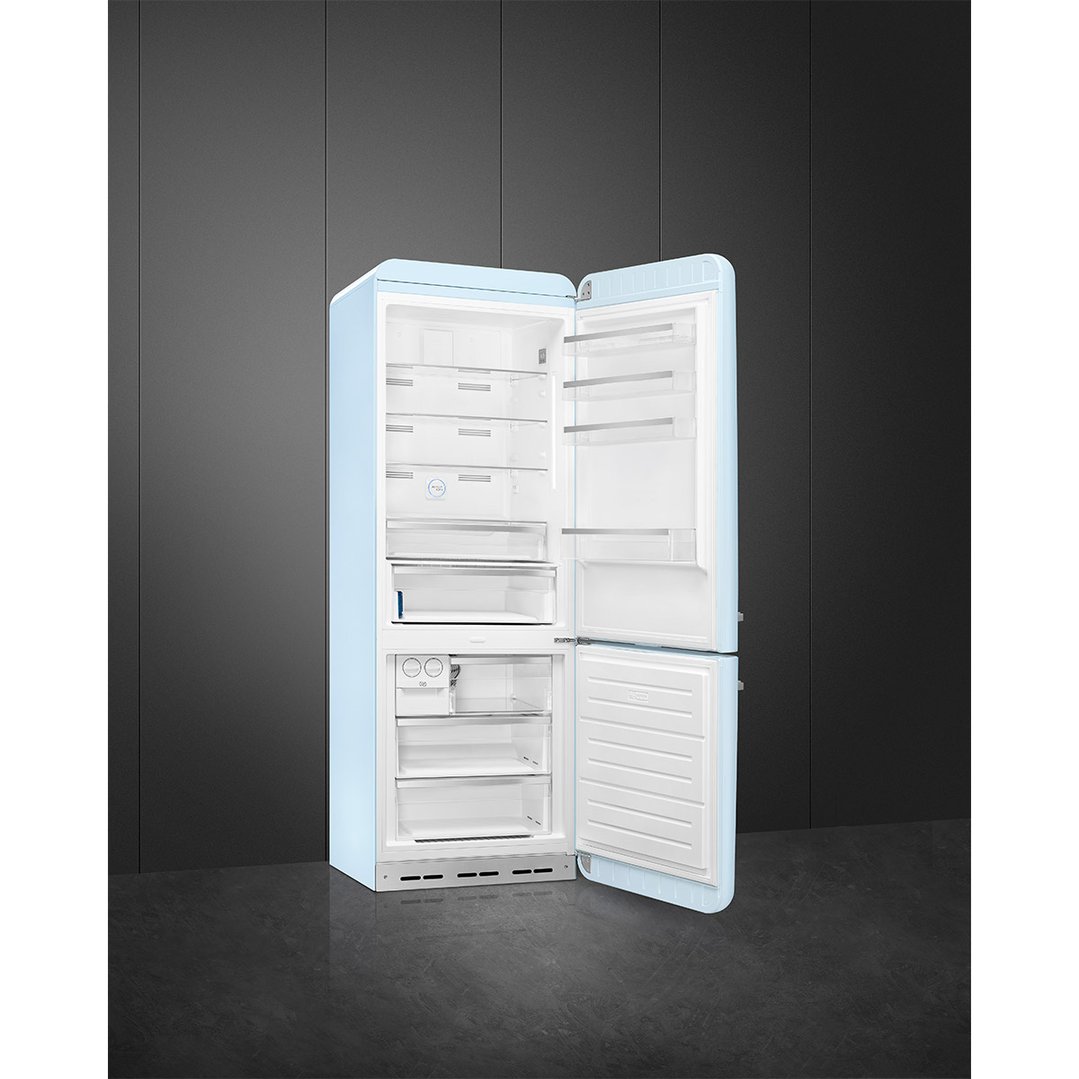 Smeg FAB 38 50’S Style Retro Refrigerator, Right Hand - Pastel Blue FAB38RPB5AU