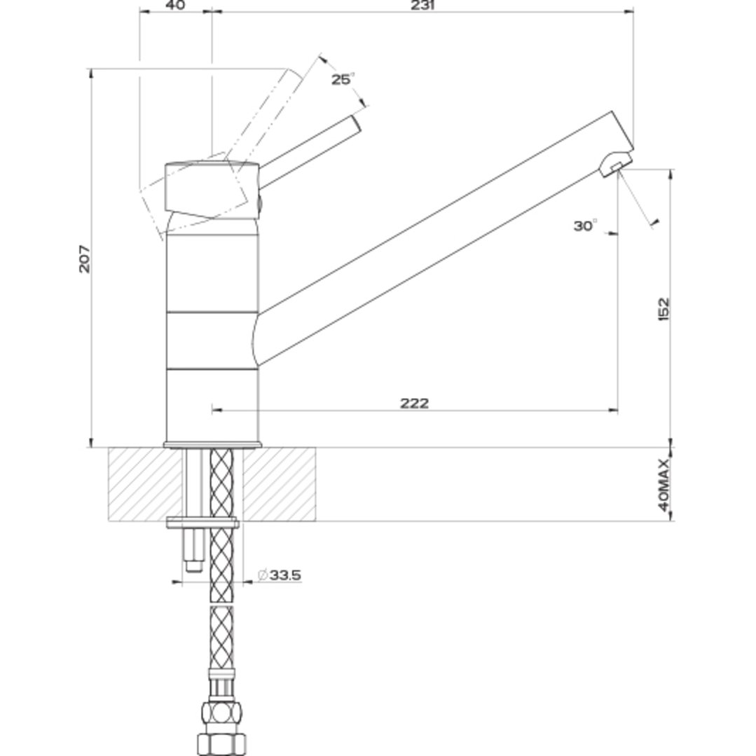 Franke Eclipse Swivel Mixer Tap TA6000
