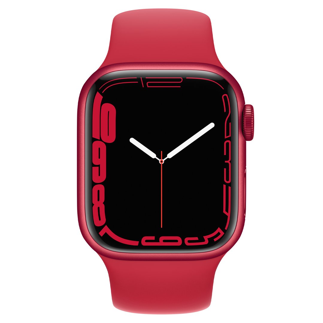 Apple Watch Series 7 (GPS + Cellular) 45mm ProductRed Aluminium Case with ProductRed Sport Band MKJU3X/A