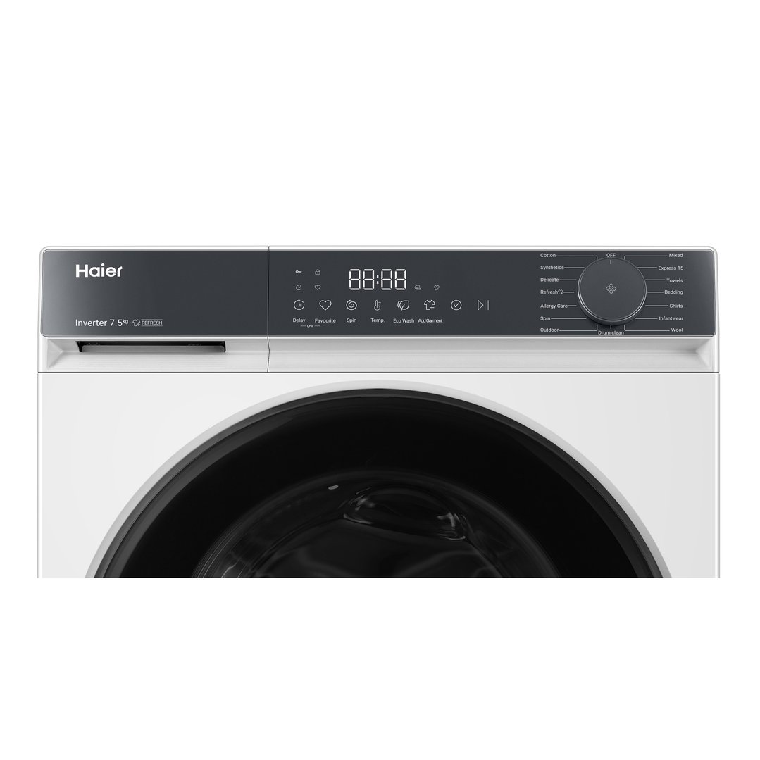 Haier 7.5kg 300 Series Front Load Washing Machine - White HWF75KW1