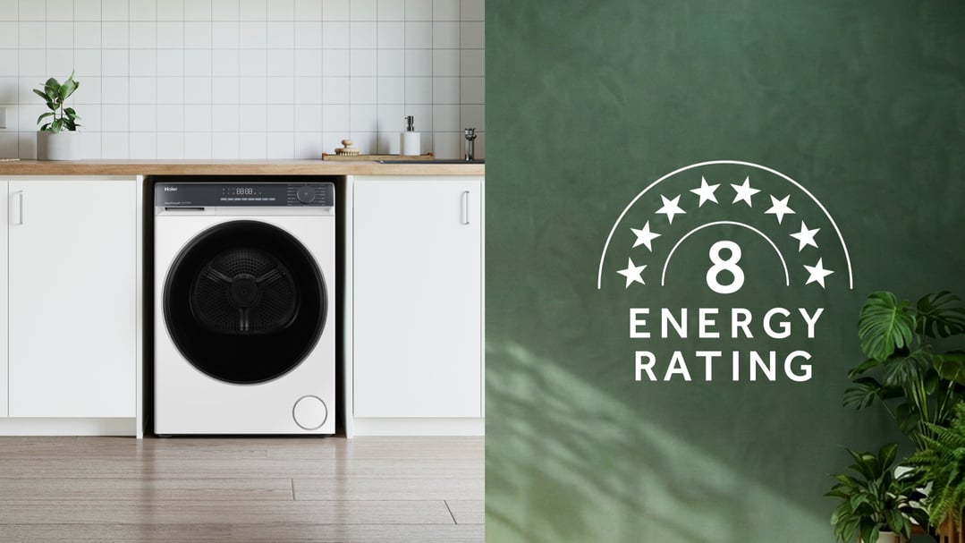 Haier 8kg 300 Series Heat Pump Dryer - White HDHPS80KW1