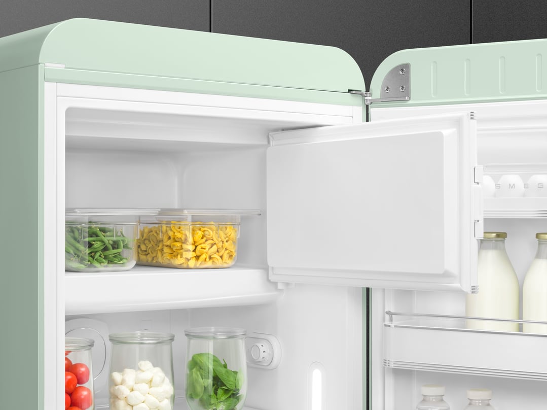 Smeg FAB 28 50’S Style Retro Refrigerator, Right Hand - Pastel Green FAB28RPG5AU