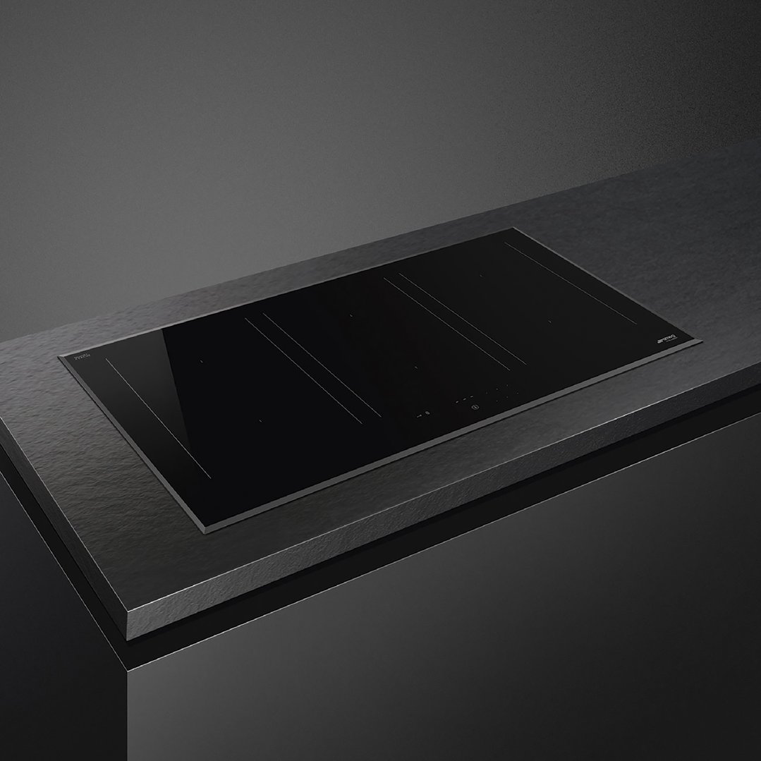 Smeg 90cm Black Induction Hob SAI3964B