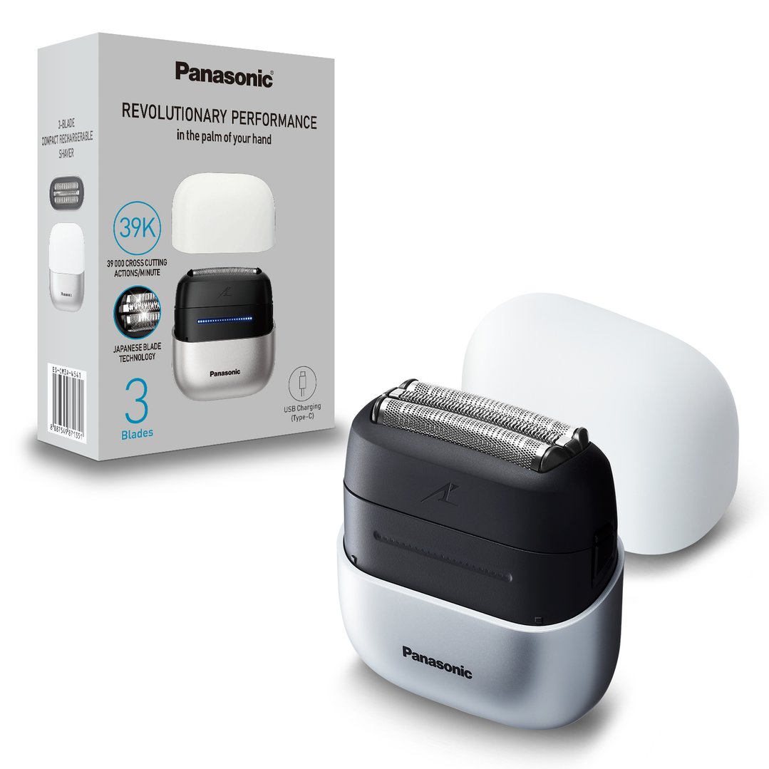 Panasonic Compact 3-Blade Shaver - White. ES-CM3A-W541