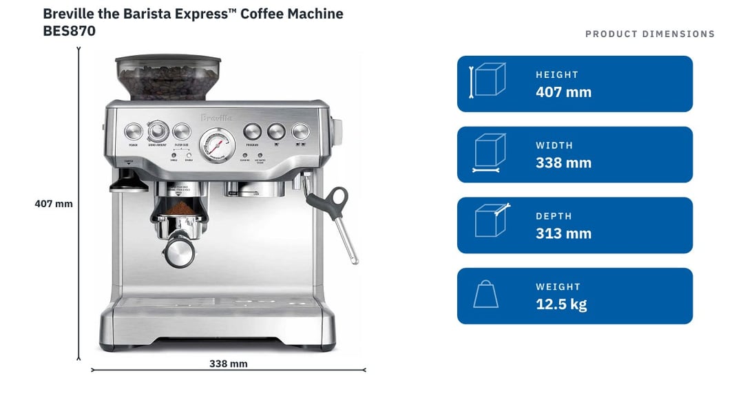 Breville the Barista Express™ Coffee Machine BES870