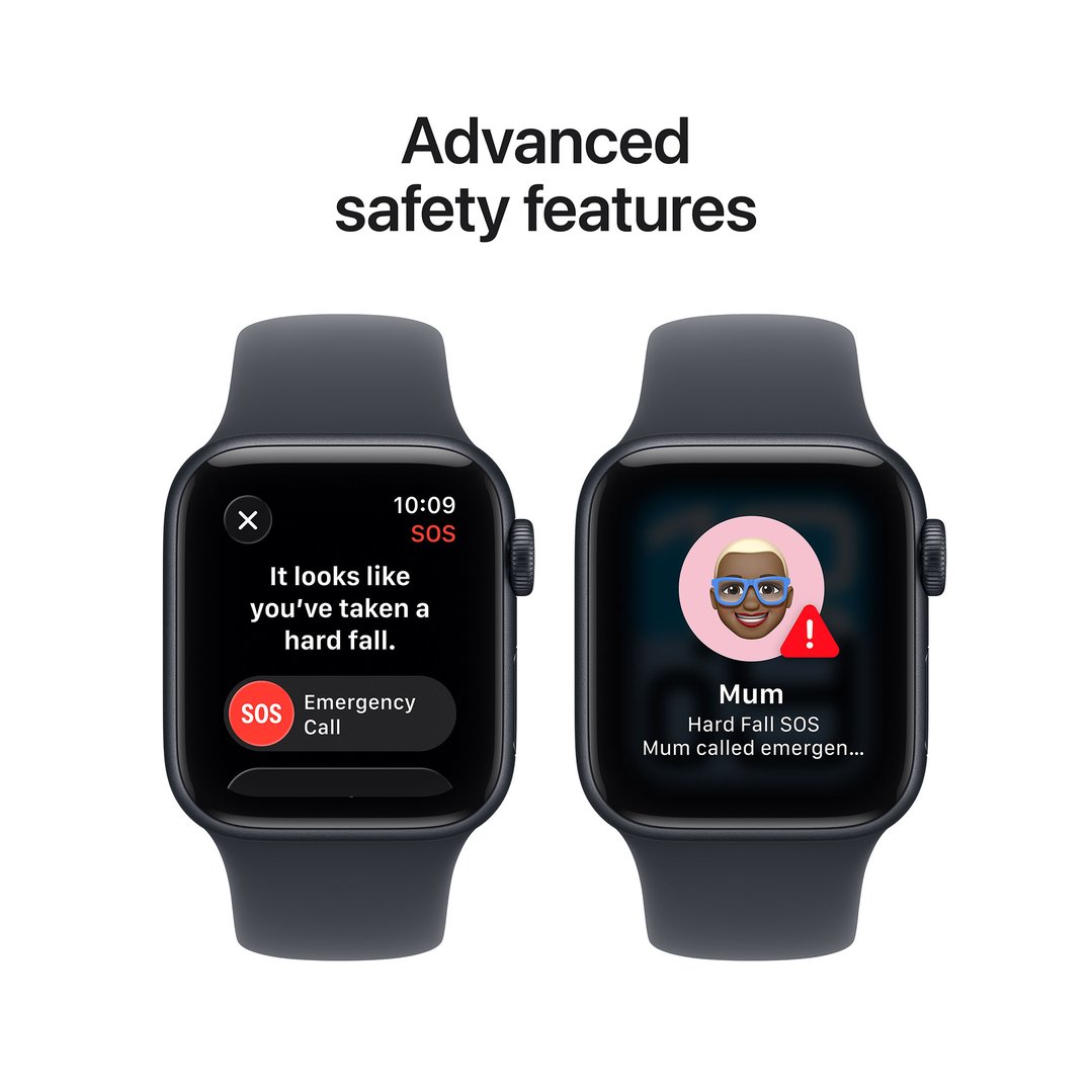Apple Watch SE 3 40mm Midnight Aluminium Case GPS + Cellular Sport Band (M/L) MEPC4X/A