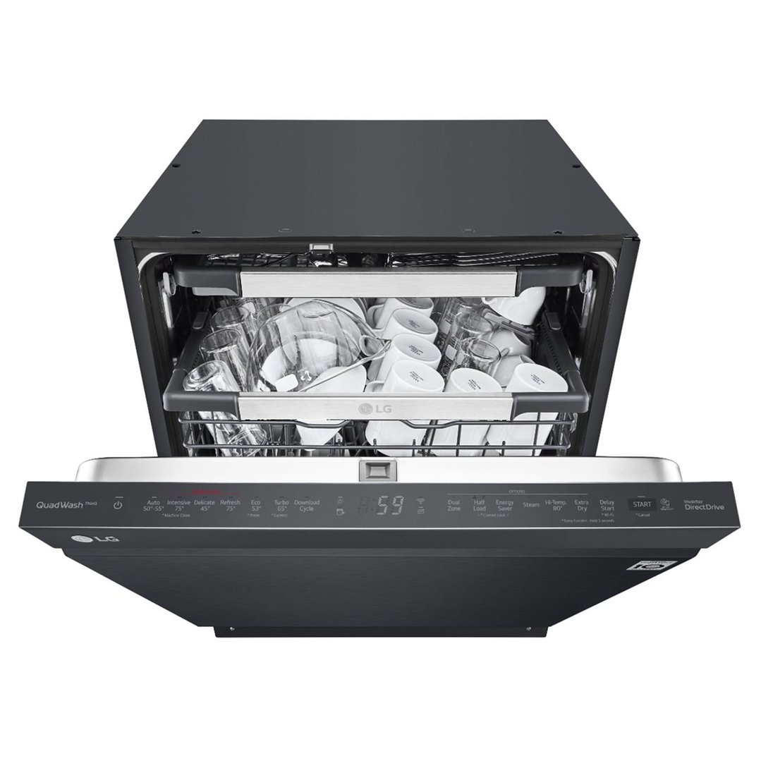 LG 15 Place QuadWash® Built-Under Dishwasher in Matte Black Finish XD3A25UMB