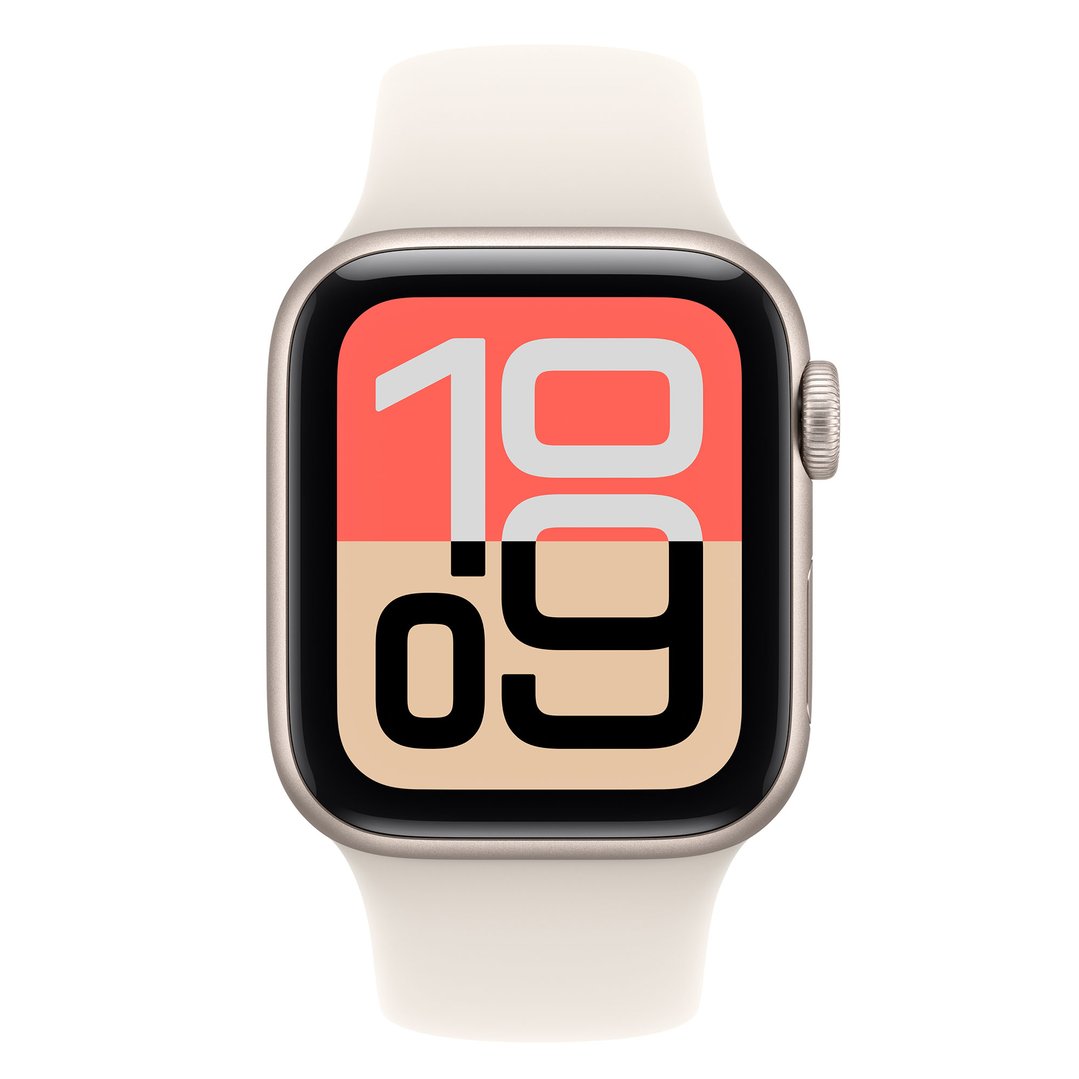 Apple Watch SE 3 40mm Starlight Aluminium Case GPS Sport Band (M/L) MEH54X/A