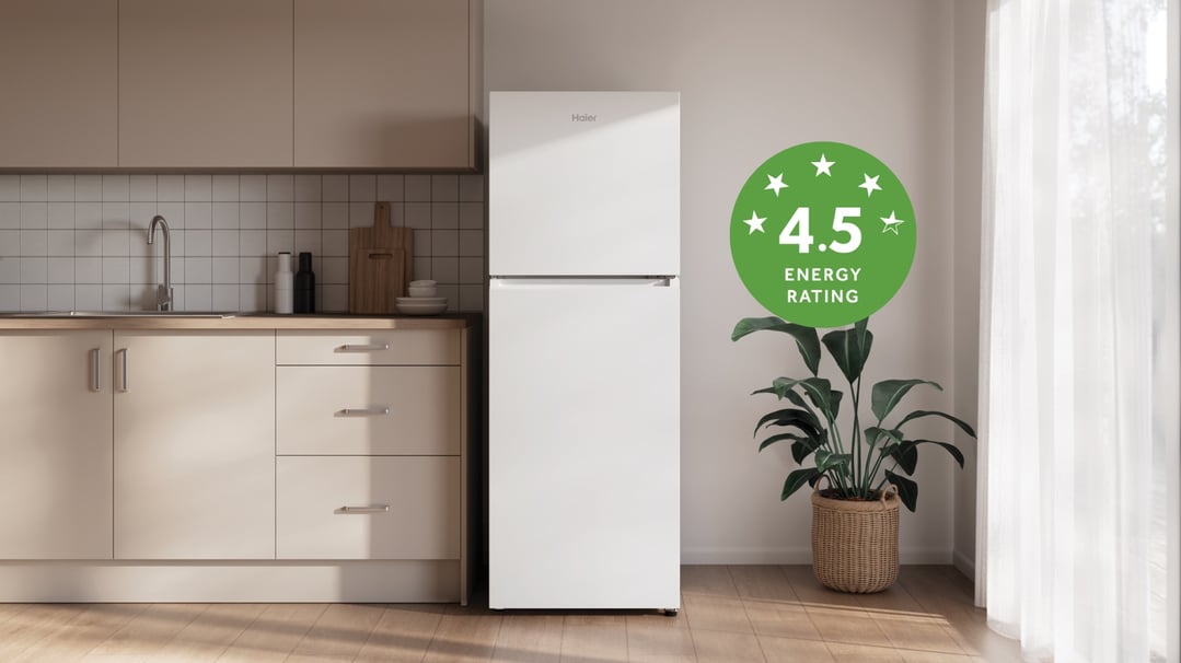 Haier 311L 300 Series Refrigerator White Top Freezer HRF330TW
