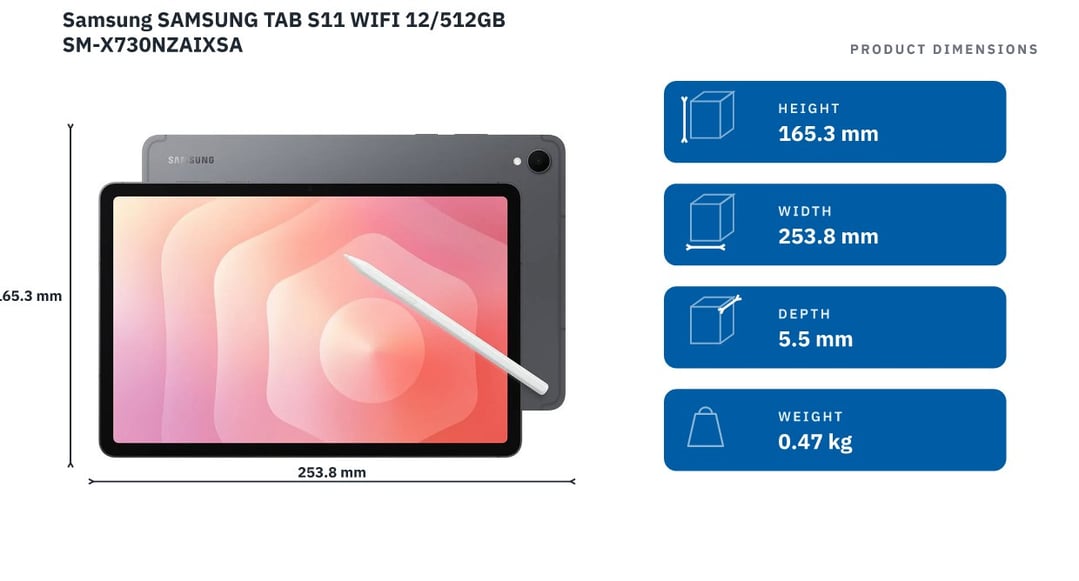Samsung Galaxy Tab S11 Wi-Fi 12GB/512GB SM-X730NZAIXSA