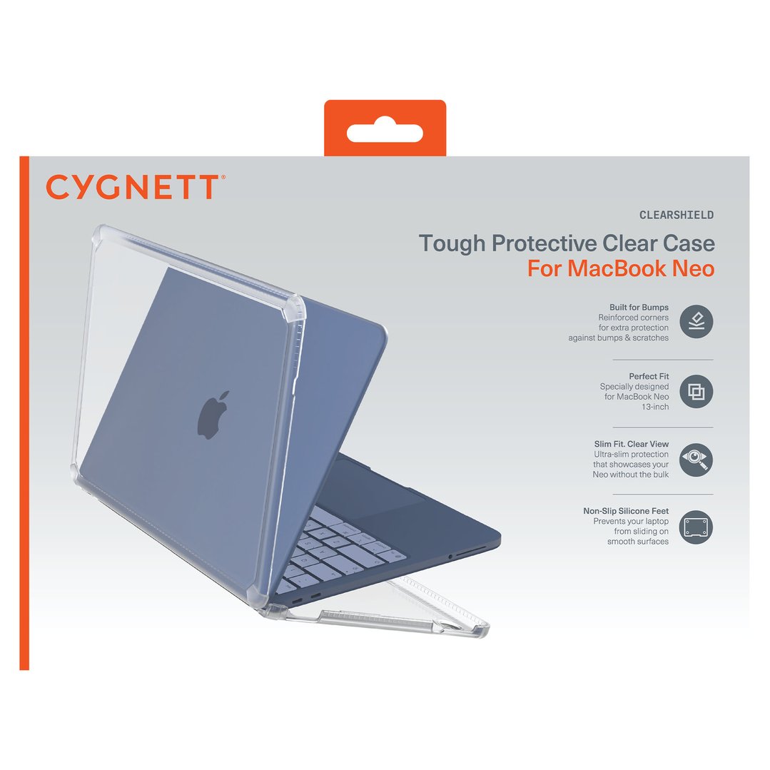 Cygnett Clear Shield Clear Case for MacBook Neo CY6164CPAEG