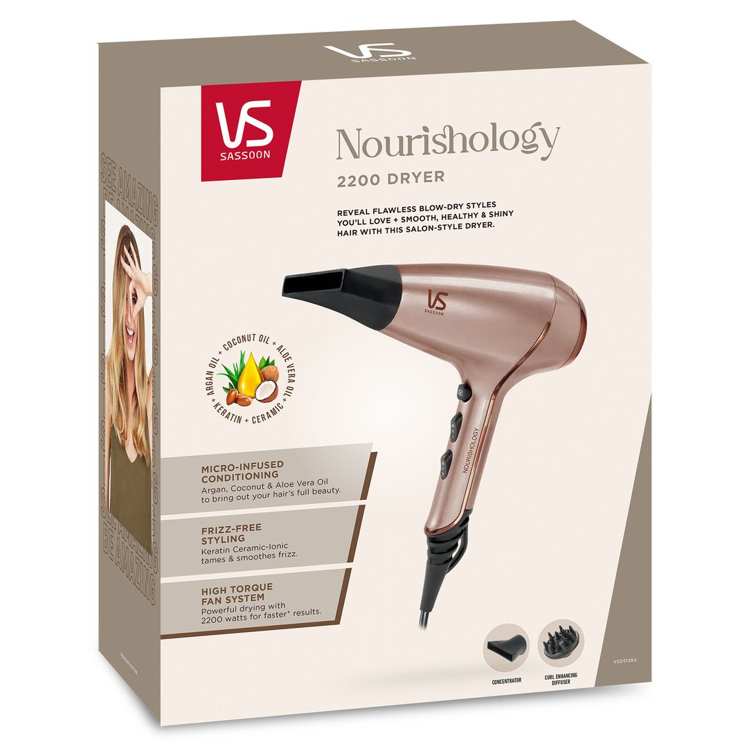 Vs Sassoon Nourishology Hair Dryer. VSD5128A