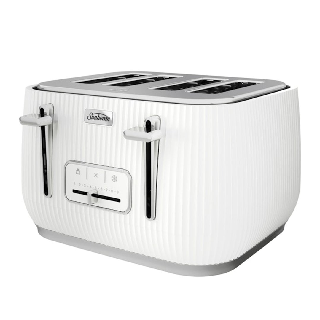 Sunbeam Radiance Collection 1.7L Kettle and 4-Slice Toaster Set White PUP3500WH