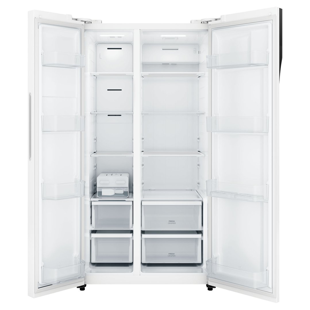 Westinghouse 624L Side by Side Fridge, White WSE6200WB