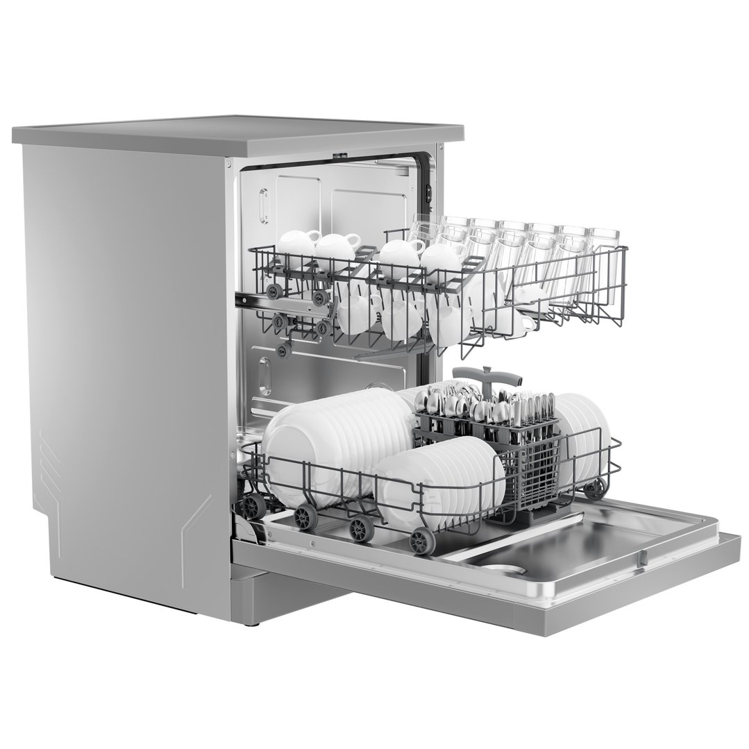 Haier 60cm 300 Series, Freestanding Dishwasher, Stainless Steel HDW13F0S1