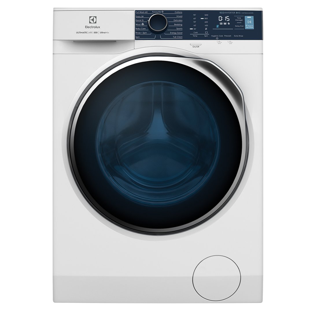 Electrolux 8kg UltimateCare 500 front load washer with UltraMix