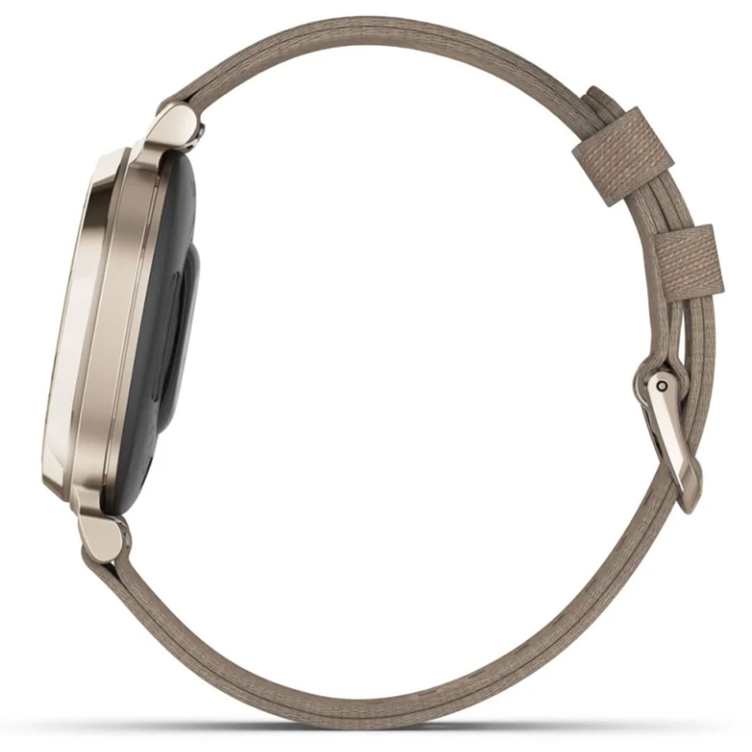 Garmin Lily® 2 Classic Cream Gold with Coffee Fabric Band 010-02839-14