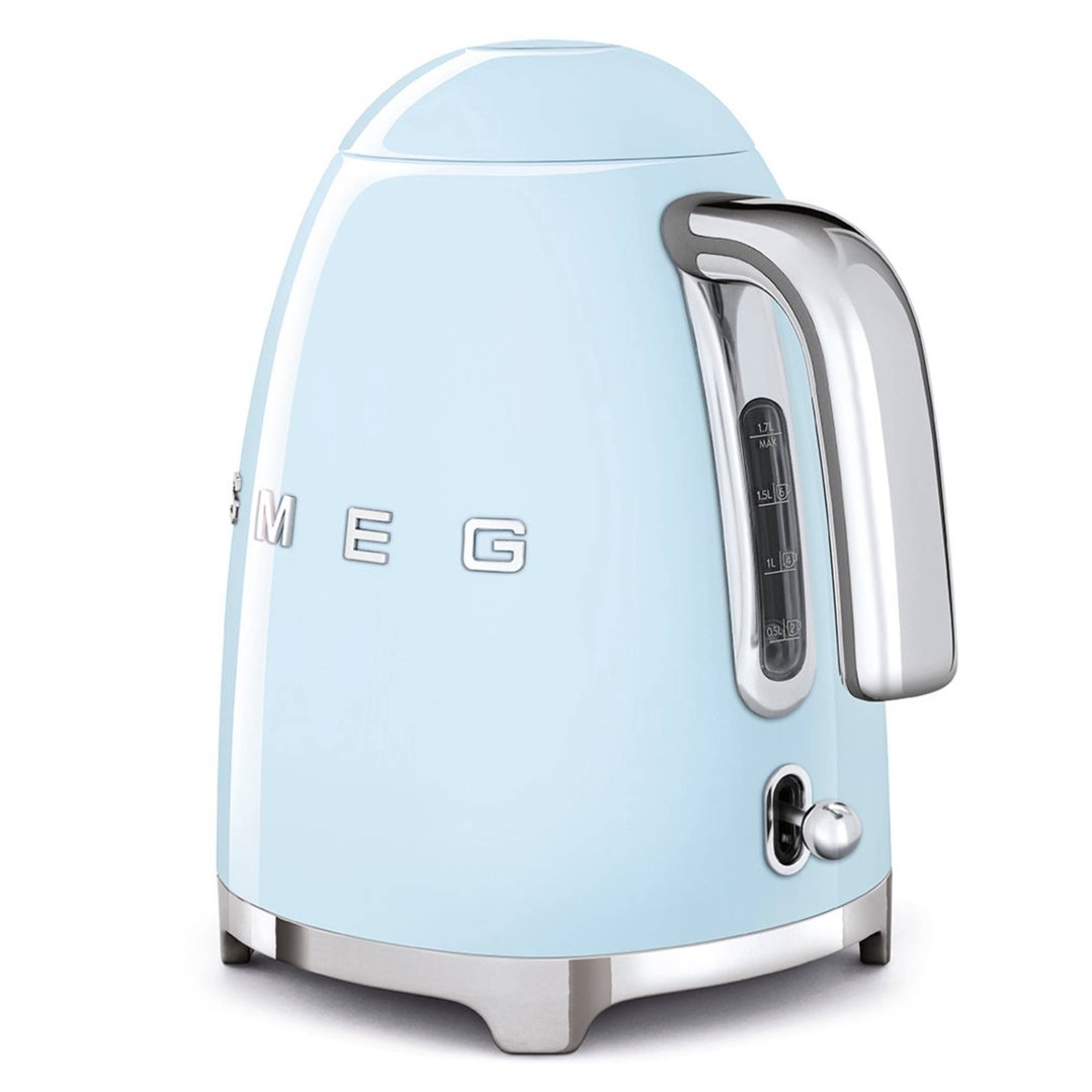 Smeg 50's Retro Style Aesthetic Electric Kettle Pastel Blue KLF03PBAU